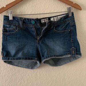 Indigo Rein Juniors Blue Denim Jean Shorts Size 3